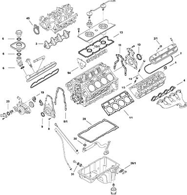 Elring LS Gen III LM7 - Kit completo guarnizioni, Motore www.autoricambit.com