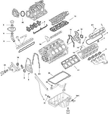 Elring LS Gen IV LY5 - Kit completo guarnizioni, Motore www.autoricambit.com