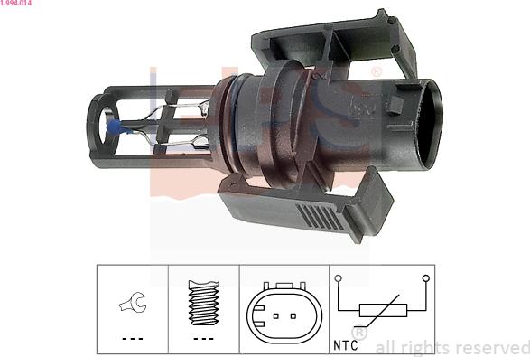 EPS 1.994.014 - Sensore, Temperatura aria aspirata www.autoricambit.com