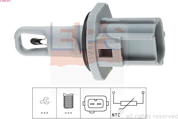 EPS 1.994.017 - Sensore, Temperatura aria aspirata www.autoricambit.com