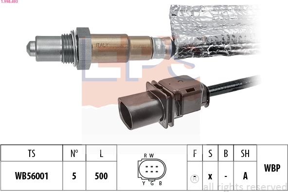 EPS 1.998.493 - Sonda lambda www.autoricambit.com