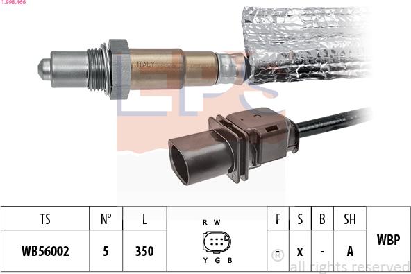 EPS 1.998.466 - Sonda lambda www.autoricambit.com