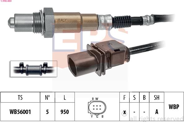 EPS 1.998.460 - Sonda lambda www.autoricambit.com