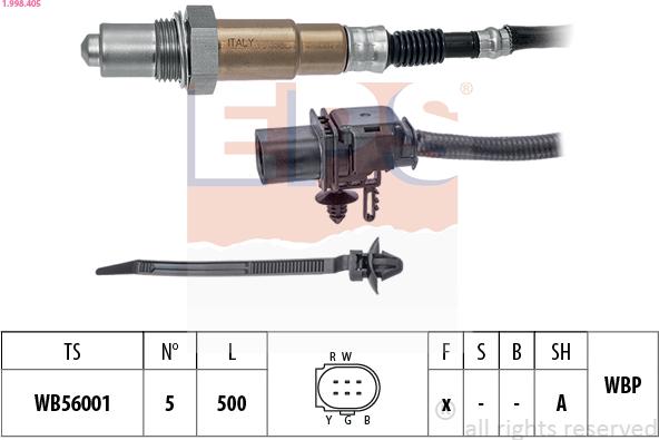 EPS 1.998.405 - Sonda lambda www.autoricambit.com