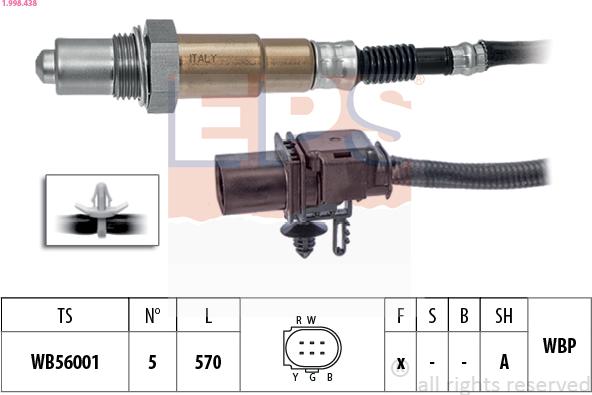 EPS 1.998.438 - Sonda lambda www.autoricambit.com