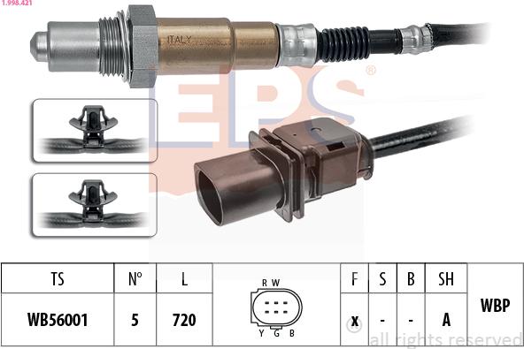 EPS 1.998.421 - Sonda lambda www.autoricambit.com