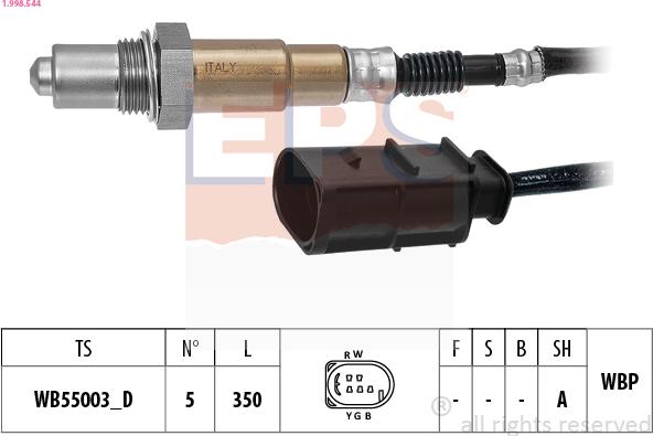 EPS 1.998.544 - Sonda lambda www.autoricambit.com