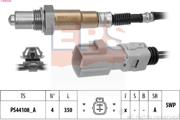 EPS 1.998.556 - Sonda lambda www.autoricambit.com