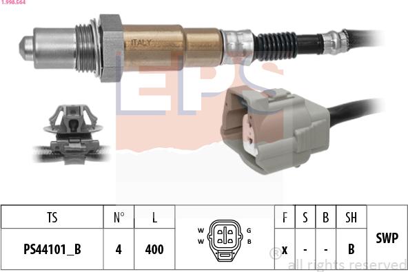 EPS 1.998.564 - Sonda lambda www.autoricambit.com