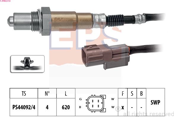 EPS 1.998.514 - Sonda lambda www.autoricambit.com