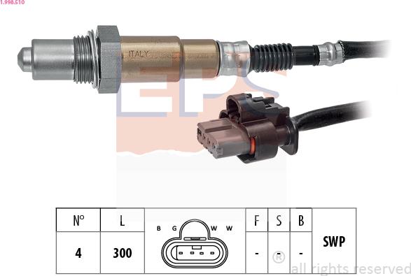 EPS 1.998.510 - Sonda lambda www.autoricambit.com