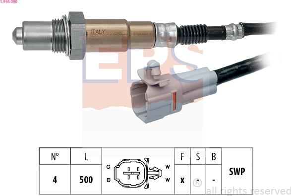 EPS 1.998.090 - Sonda lambda www.autoricambit.com