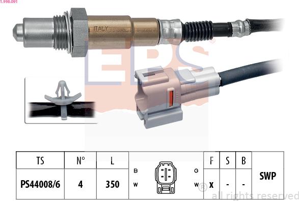 EPS 1.998.091 - Sonda lambda www.autoricambit.com