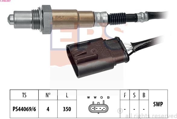 EPS 1.998.097 - Sonda lambda www.autoricambit.com