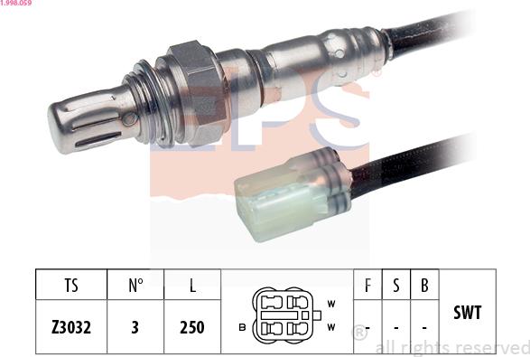 EPS 1.998.059 - Sonda lambda www.autoricambit.com