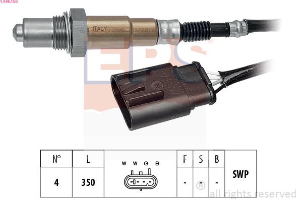 EPS 1.998.150 - Sonda lambda www.autoricambit.com