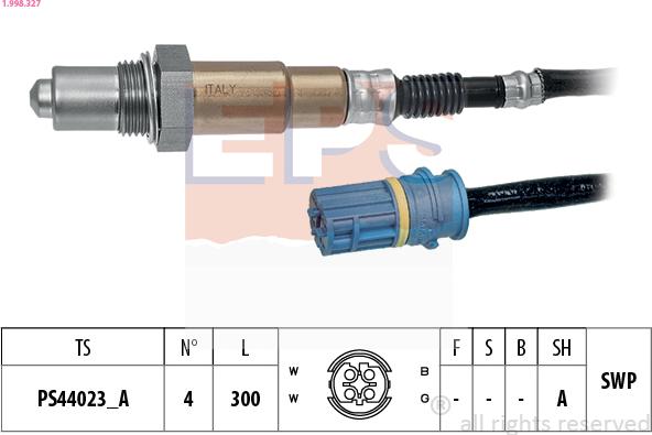 EPS 1.998.327 - Sonda lambda www.autoricambit.com