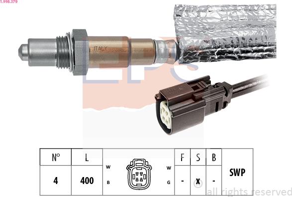 EPS 1.998.379 - Sonda lambda www.autoricambit.com