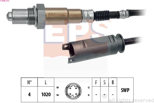 EPS 1.998.213 - Sonda lambda www.autoricambit.com