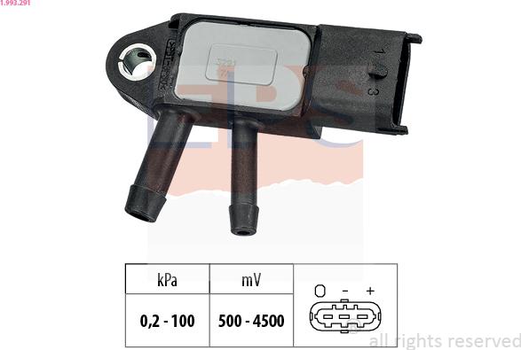 EPS 1.993.291 - Sensore pressione aria, Aggiustaggio altimetrico www.autoricambit.com