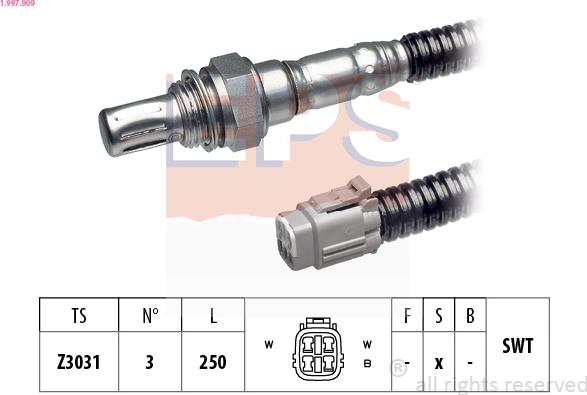 EPS 1.997.909 - Sonda lambda www.autoricambit.com