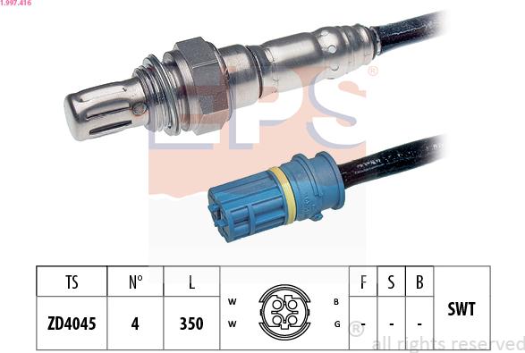 EPS 1.997.416 - Sonda lambda www.autoricambit.com