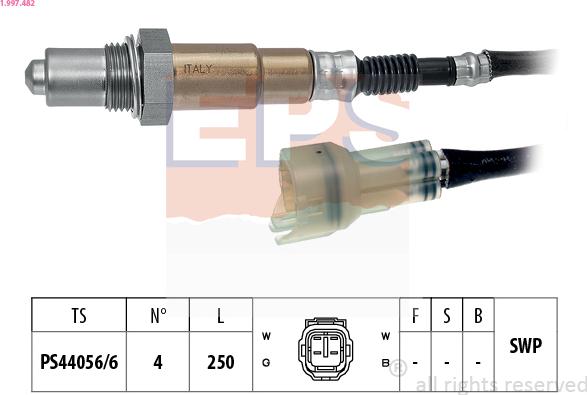 EPS 1.997.482 - Sonda lambda www.autoricambit.com