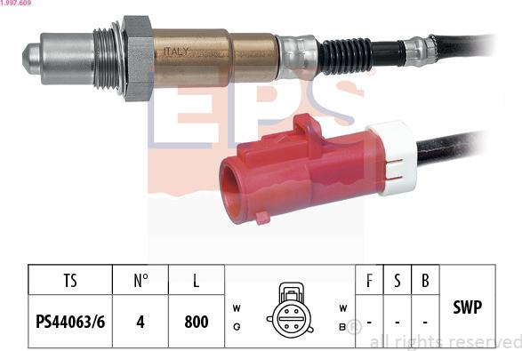 EPS 1.997.609 - Sonda lambda www.autoricambit.com