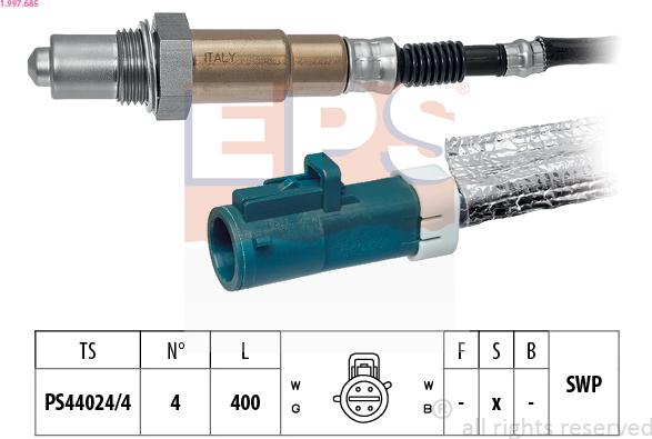 EPS 1.997.685 - Sonda lambda www.autoricambit.com