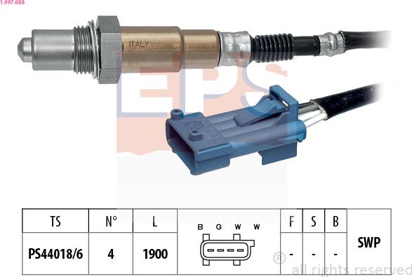 EPS 1.997.688 - Sonda lambda www.autoricambit.com