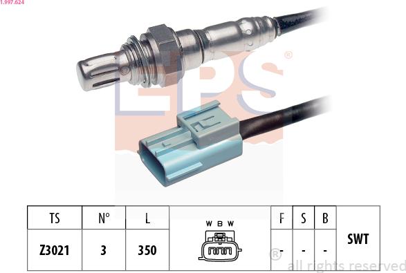 EPS 1.997.624 - Sonda lambda www.autoricambit.com