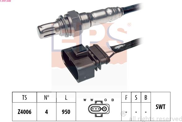 EPS 1.997.049 - Sonda lambda www.autoricambit.com