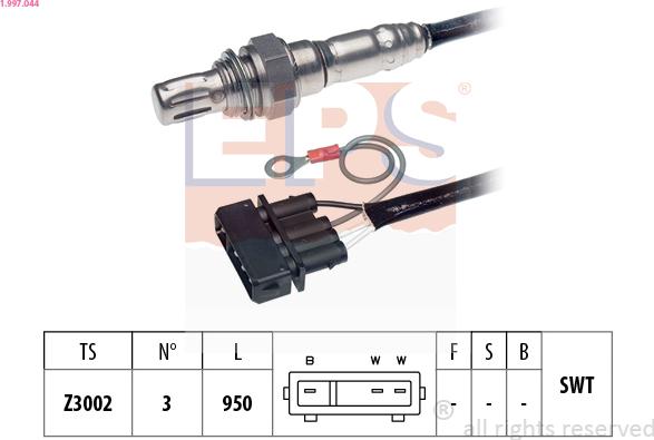 EPS 1.997.044 - Sonda lambda www.autoricambit.com