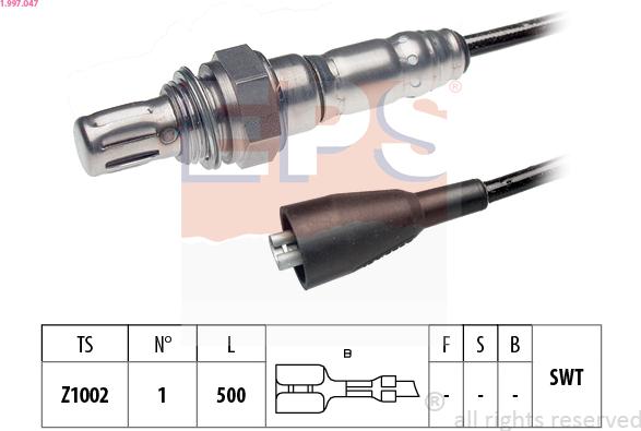 EPS 1.997.047 - Sonda lambda www.autoricambit.com