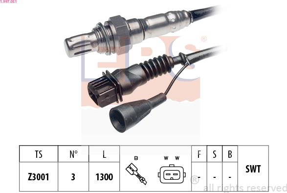 EPS 1.997.051 - Sonda lambda www.autoricambit.com