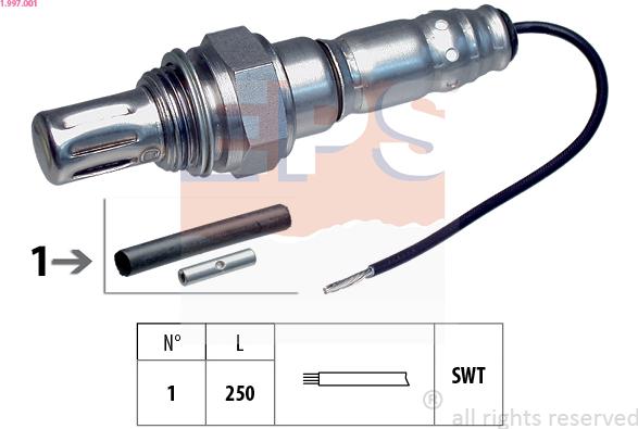 EPS 1.997.001 - Sonda lambda www.autoricambit.com