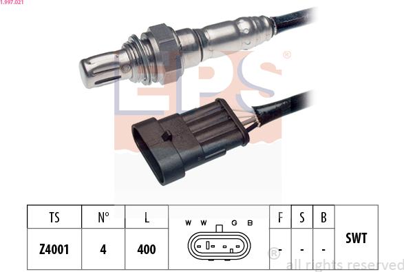 EPS 1.997.021 - Sonda lambda www.autoricambit.com