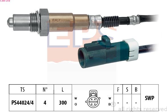 EPS 1.997.319 - Sonda lambda www.autoricambit.com