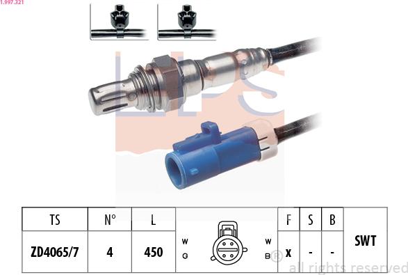 EPS 1.997.321 - Sonda lambda www.autoricambit.com