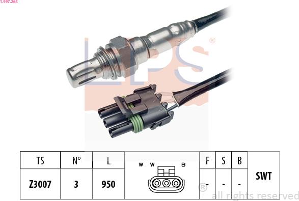 EPS 1.997.265 - Sonda lambda www.autoricambit.com