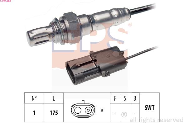 EPS 1.997.288 - Sonda lambda www.autoricambit.com