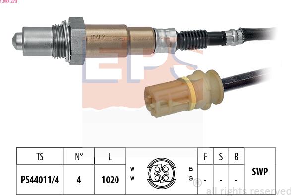 EPS 1.997.273 - Sonda lambda www.autoricambit.com