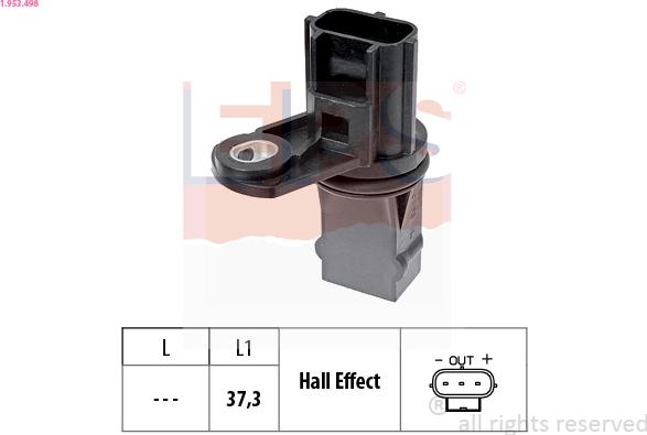 EPS 1.953.498 - Sensore n° giri, Cambio automatico www.autoricambit.com