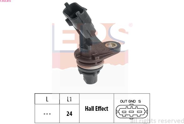 EPS 1.953.815 - Sensore, Posizione albero a camme www.autoricambit.com