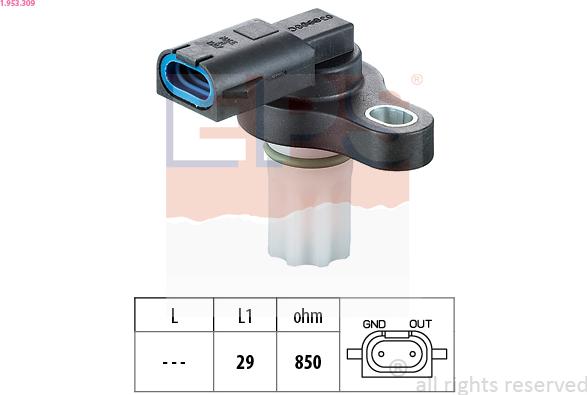 EPS 1.953.309 - Sensore n° giri, Cambio automatico www.autoricambit.com