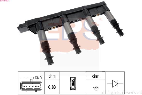 EPS 1.970.483 - Bobina d'accensione www.autoricambit.com