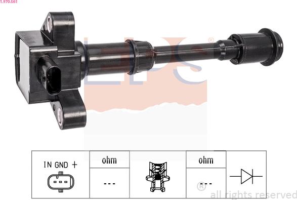 EPS 1.970.561 - Bobina d'accensione www.autoricambit.com