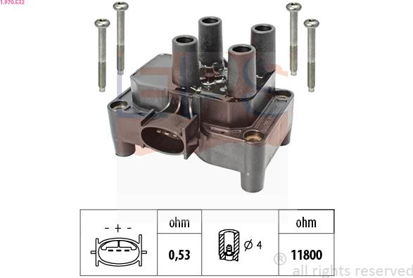 EPS 1.970.532 - Bobina d'accensione www.autoricambit.com