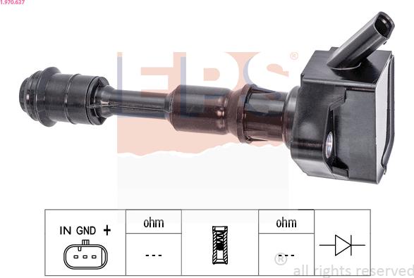 EPS 1.970.637 - Bobina d'accensione www.autoricambit.com