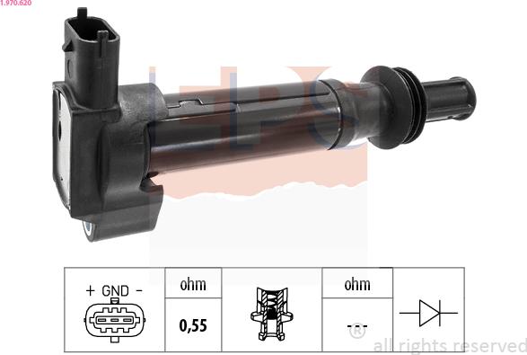 EPS 1.970.620 - Bobina d'accensione www.autoricambit.com